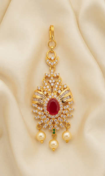 Short Length Bridal Maang Tikka