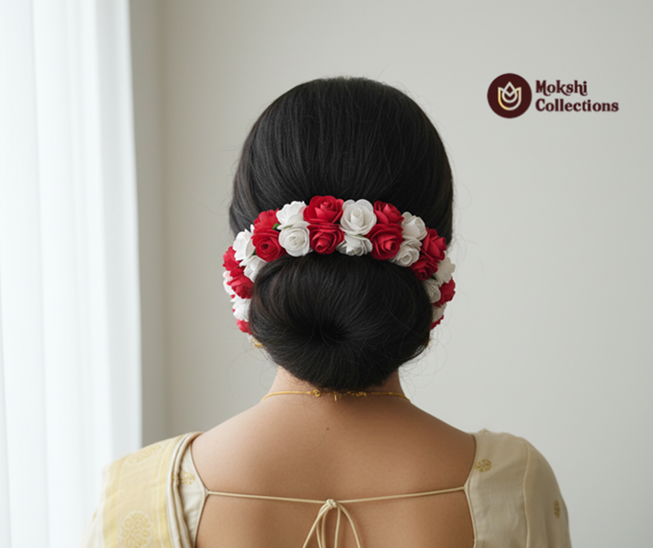 Red and White Gajra