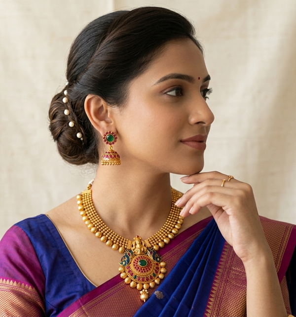 Multicolor Temple Agate Necklace Set