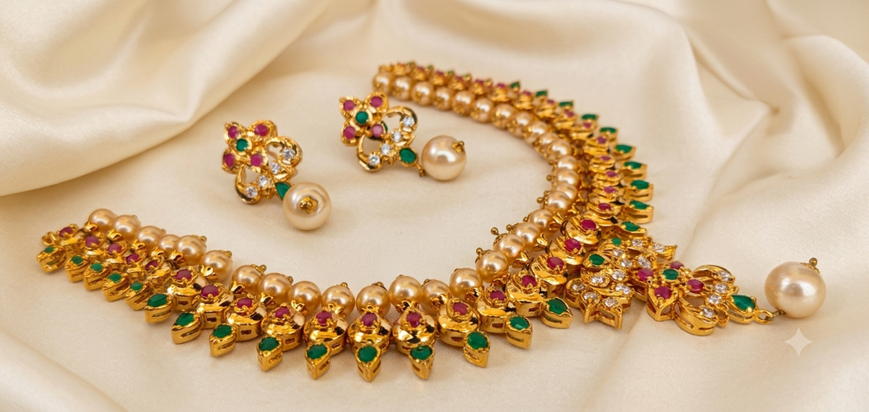 Multicolor Uncuts Bridal Jewelry