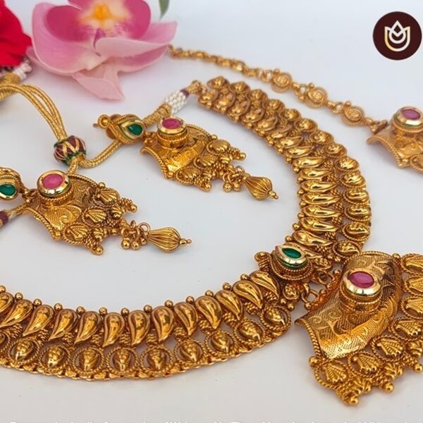 Gold Plated Semi Bridal Set