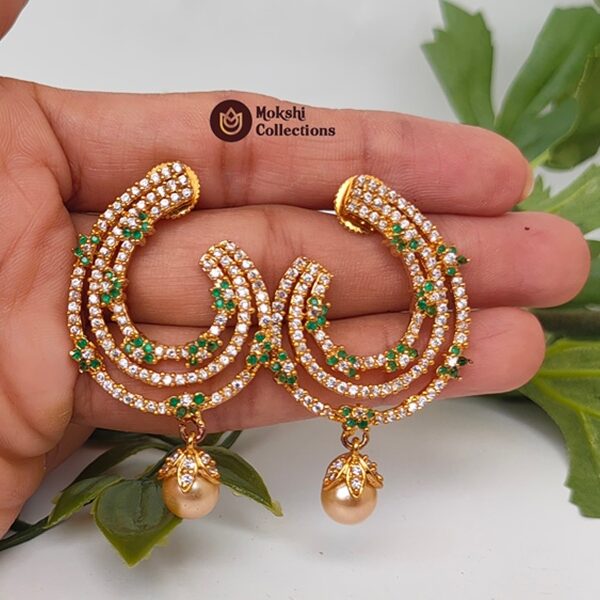 Green AD Designer Earrings