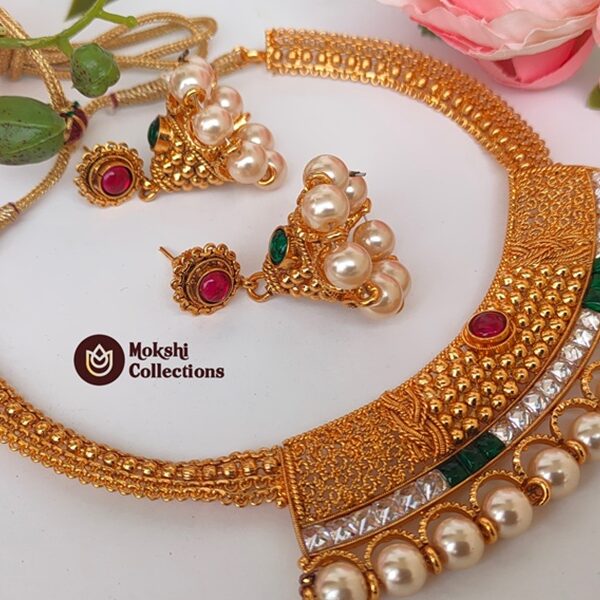 Multicolor AD Designer Necklace Set