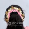 Baby Pink rose and gold Gajra