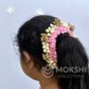 Baby Pink rose and gold Gajra