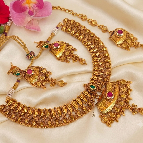 Gold Plated Semi Bridal Set