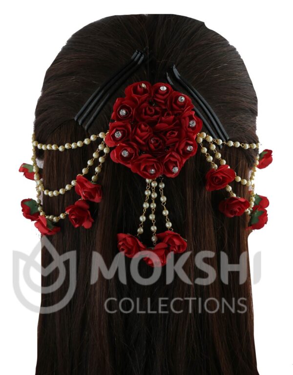 Red Flower Hair Accessories