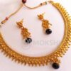 Black Drops Metallic Necklace Set