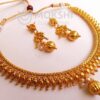 Gold drops Metallic Necklace Set