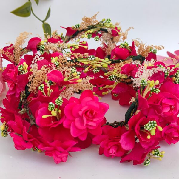 Pink Juda Flower Hair Accessories