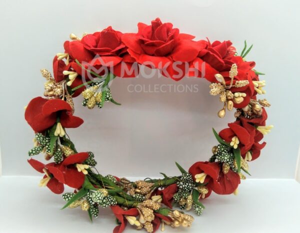 Red Bridal Flower Hair Accessories