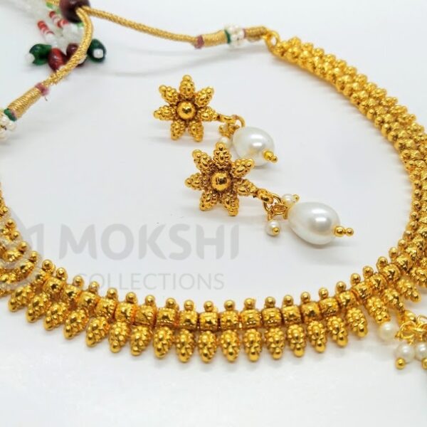 Cute Necklace Set with Pearl Drops