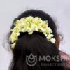 White Trendy Bridal Hair Gajra