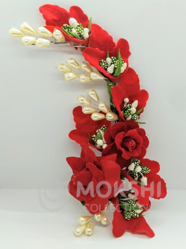 Red Trendy Flower Brooch