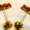 Multicolor Floral Haldi Jewellery