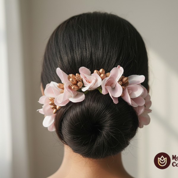Artificial Orchids White Flower Gajra