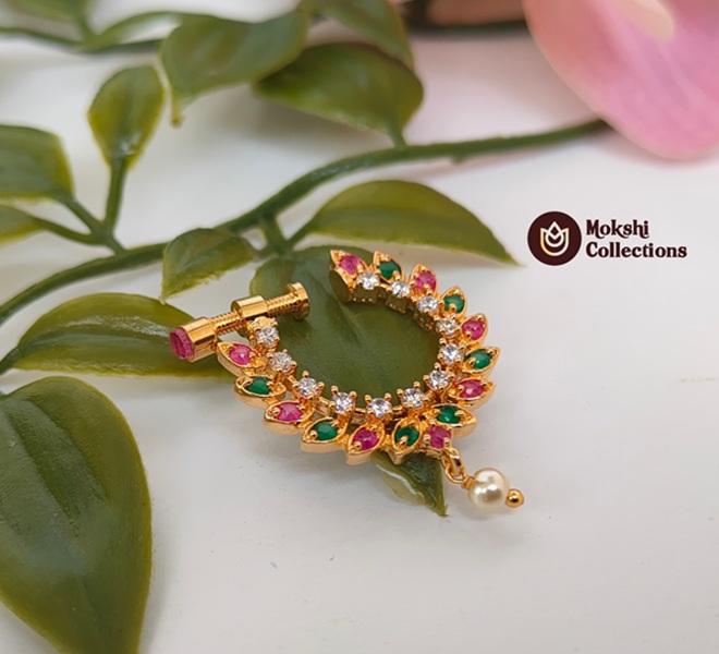 Multicolor AD Nose Ring