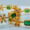 AD Emeralds Designer Bangles of Size 2'6
