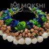 Blue Green Bridal Hair Gajra