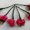 Pink Flower Hair Brooches