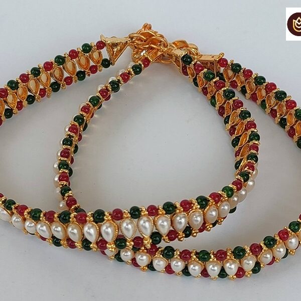 Multicolor Beaded Anklets for Adults