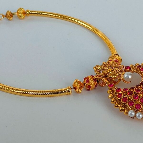 Pink Kemp Ganesh Necklace