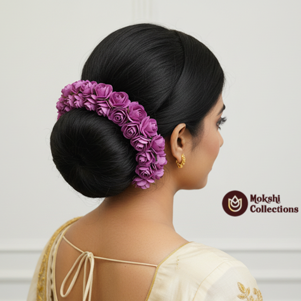 Purple Rose Gajra